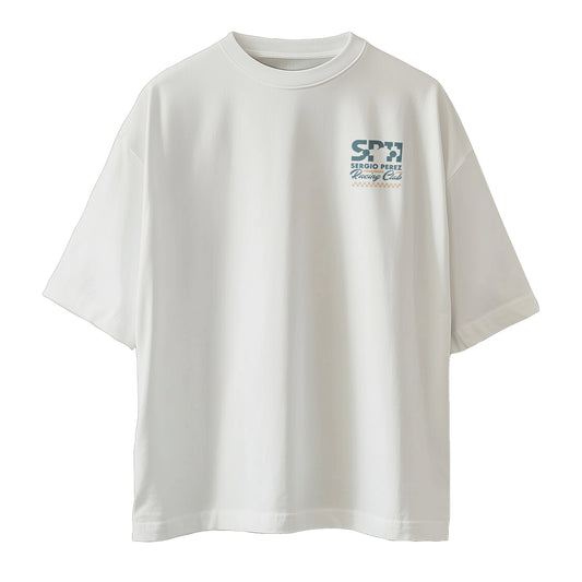 Checo Cadillac F1 - La Leyenda de Jalisco - Playera Oversize Blanca