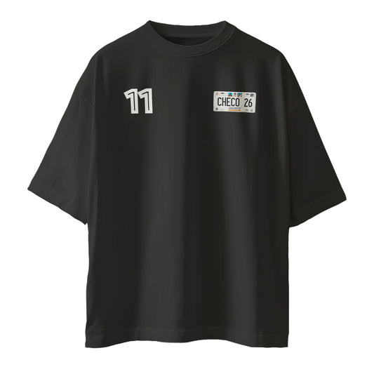 Checo Cadillac F1 - Guess Who's Back Playera Oversize Negra