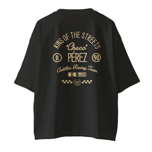 Checo King of The Streets - Cadillac F1 Playera Oversize Negra
