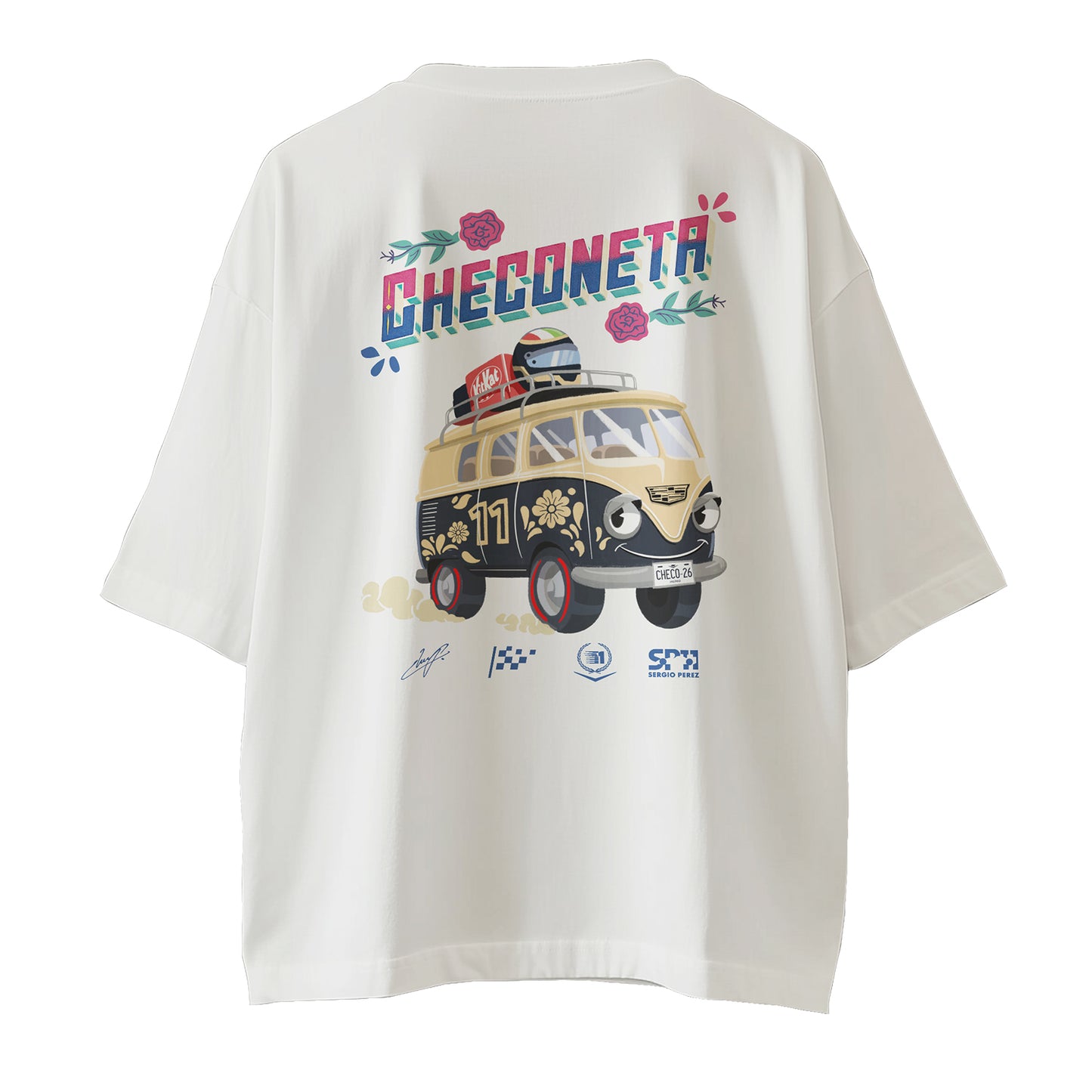 La Checoneta - Playera Oversize Blanca