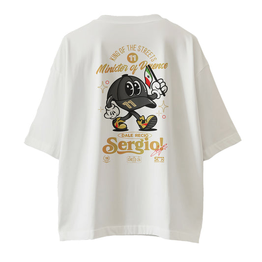 Dale Recio Sergio - Playera Blanca Oversize