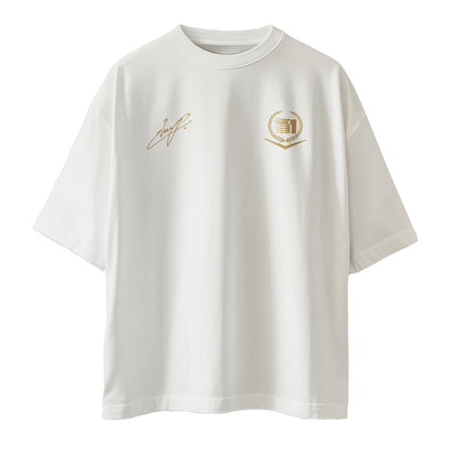 Checo Cadillac F1 - Ministro de Defensa - Playera Oversize Blanca